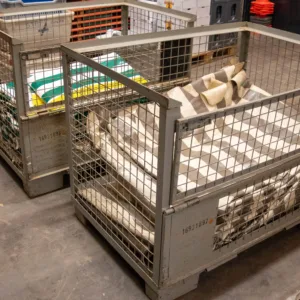 Zelt Plastik (grün/weiss) 12x5m