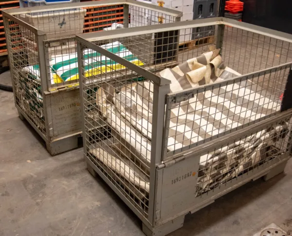 Zelt Plastik (grün/weiss) 12x5m